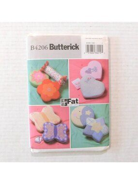 Butterick B4206 Fat Quarters Novelty Pillow Sewing Pattern 2004 Uncut